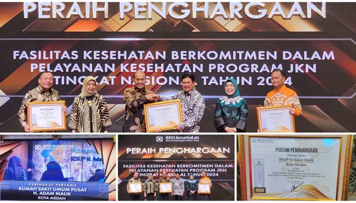 RS Adam Malik Raih Penghargaan BPJS Kesehatan Tingkat Nasional 2024