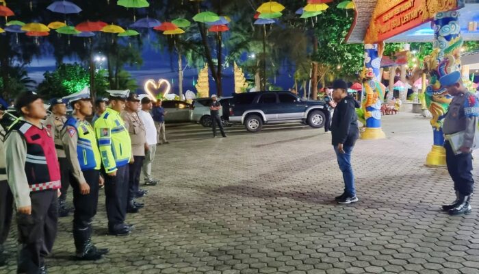 Polres Sergai Pengamanan Perayaan Malam Cap Go Meh di Pantai Cermin, Berlangsung Aman