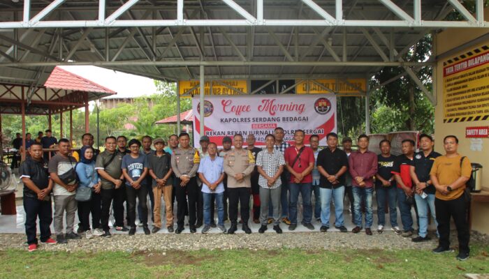 Kapolres Sergai Gelar Coffee Morning Bersama Jurnalis