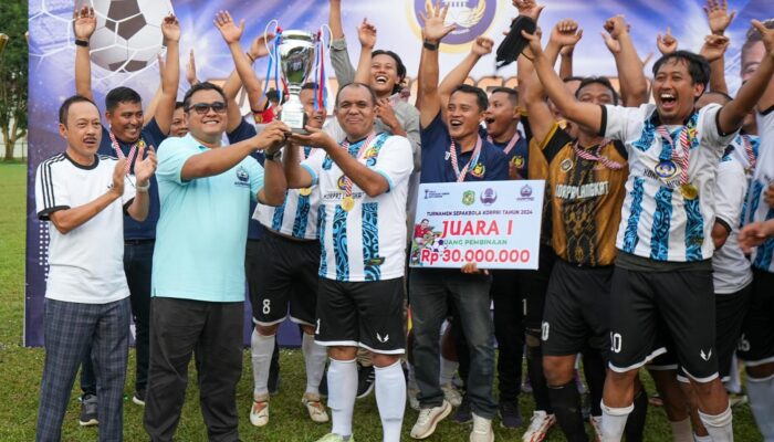 Pemkab Langkat Raih Gelar Juara Turnamen Sepak Bola Korpri Sumut 2024