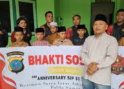 Wujud Syukur dan Kepedulian, Perwira SIP Angkatan 51 SIAP Polda Sumut Gelar Bakti Sosial