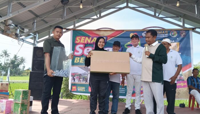 Permas Sergai Gelar Senam Sehat di Panglong Cafe Jambur Pulau