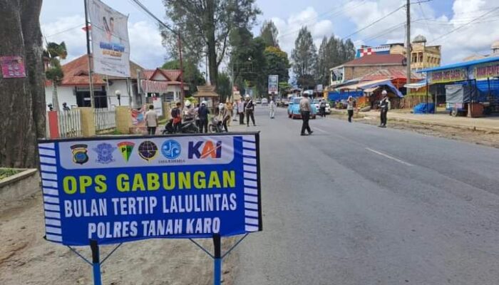 Operasi Gabungan Polres Tanah Karo Dorong Kepatuhan Pajak Kendaraan di Kabanjahe