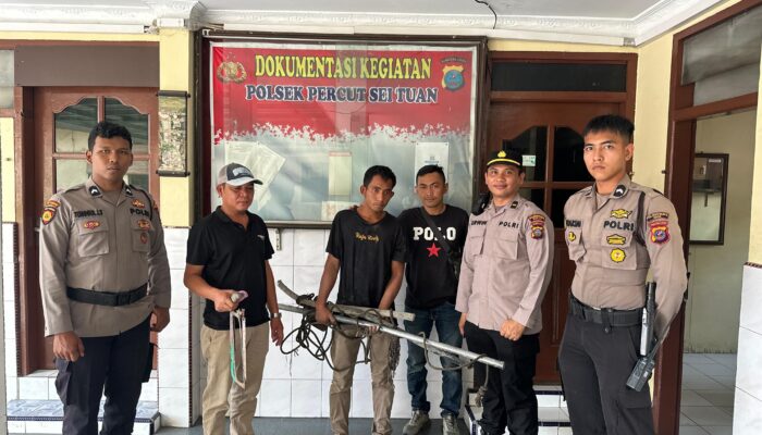 Patroli Polrestabes Medan Tangkap Pelaku Pencurian Kabel Tembaga Telkom