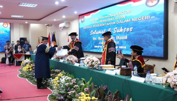 Sukses Sidang Promosi, Restuardy Daud Dinyatakan Lulus Doktor Ilmu Pemerintahan dengan Predikat Cumlaude