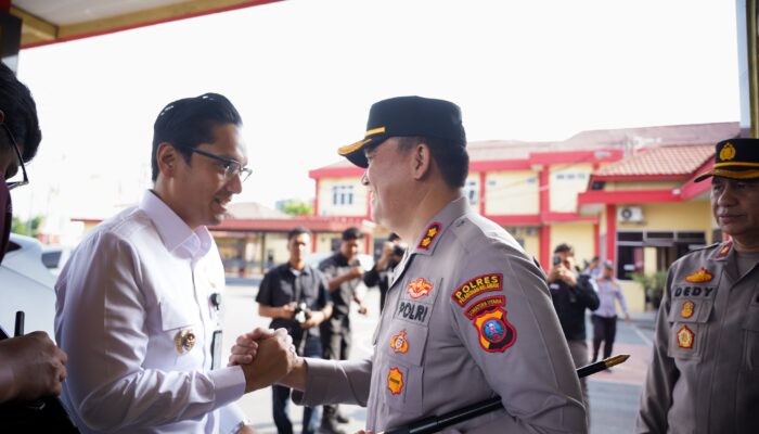Silaturahmi Rico Waas dengan Kapolres Pelabuhan Belawan, Ini Yang Dibahas 