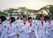 Upacara Penurunan Sang Merah Putih Berlangsung Khidmat