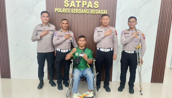 Satlantas Polres Sergai Layani Pembuatan SIM Bagi Penyandang Disabilitas