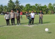 Dandim 0208 Asahan Letkol Inf Edy Syahputra melakukan kick off Turnamen NThree Cup III 2026
