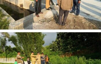 Bupati Karo Antonius Ginting meninjau pembangunan drainase di Kecamatan Tigapanah