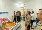 Kapolsek Sukaramai Jalani Operasi Usus Buntu, Kapolres Pakpak Bharat Beri Dukungan Moril