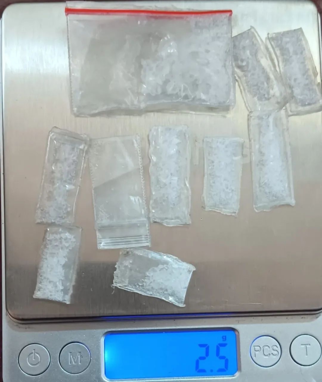 Barang bukti sabu seberat 2,5 gram hasil pengungkapan Satresnarkoba Polres Bener Meriah