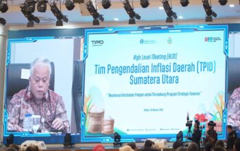 Kajati Sumut menghadiri rapat High Level Meeting TPID Sumatera Utara terkait pengendalian inflasi daerah.