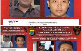 foto tiga dpo kasus penganiayaan deli serdang diburu polrestabes medan