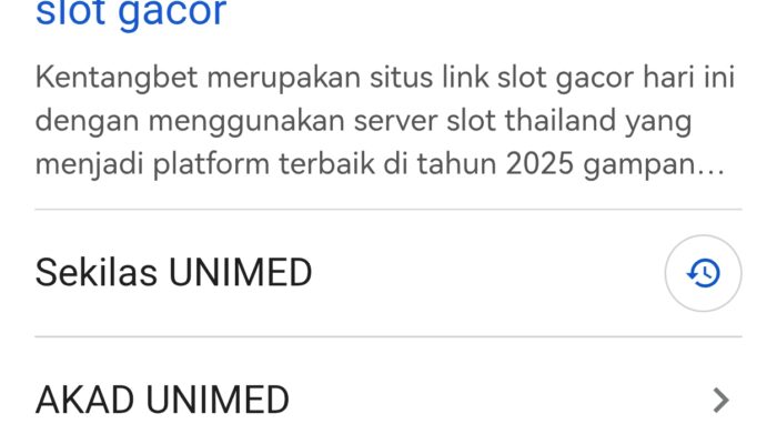 Website Unimed Diretas, Muncul Iklan Judi Online di Portal Mahasiswa