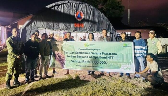 Pegadaian Gerak Cepat Salurkan Bantuan Korban Gempa M7,7 di Enam Kabupaten NTT