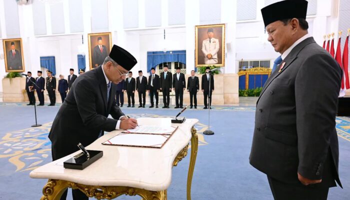 Prabowo Lantik Suahasil Nazara Jadi Menteri Keuangan