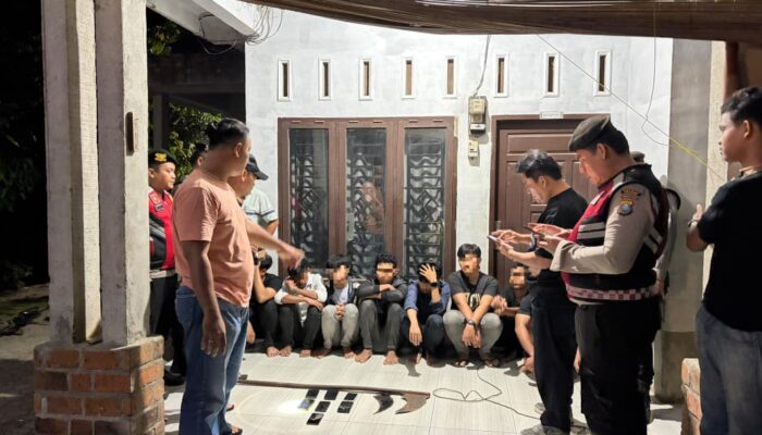 Tim Sergap Polres Asahan Amankan 10 Remaja Diduga Hendak Tawuran, Sajam dan 6 Sepeda Motor Diamankan