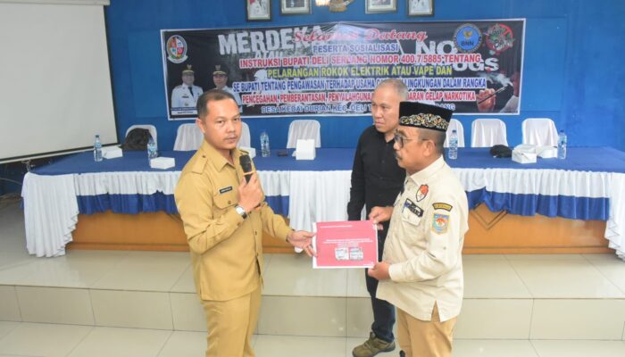 Deli Serdang Perkuat Pencegahan Narkoba, Relawan Antinarkoba Disiapkan hingga Dusun