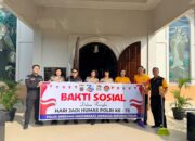 Sambut Hari Jadi Humas Polri ke-75, Bid Humas Polda Sumut Gelar Bakti Sosial Bersihkan Rumah Ibadah